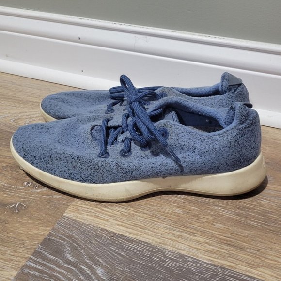 Allbirds WR Bright Blue Lace Up Sneakers Men's Size 10 - Picture 5 of 6